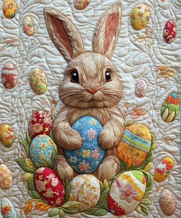 Egg Hunt Quilted Table Runner