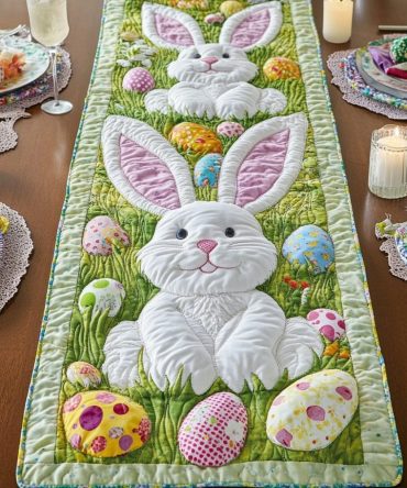 Egg Hunt Quilted Table Runner