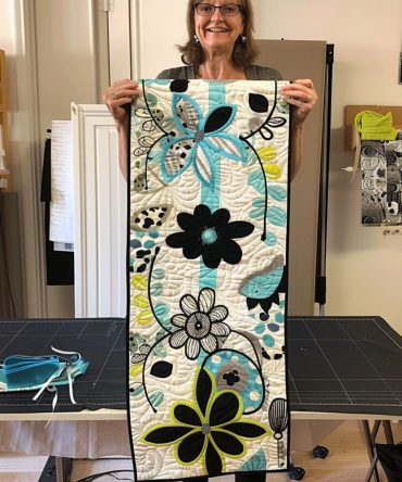 Electric Elegance Quilted Table Runner