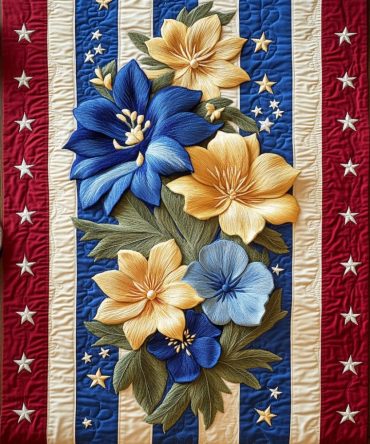 Elegant Blooms Quilted Table Runner