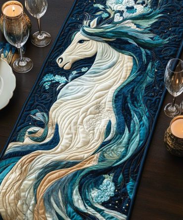 Elegant Stride Quilted Table Runner