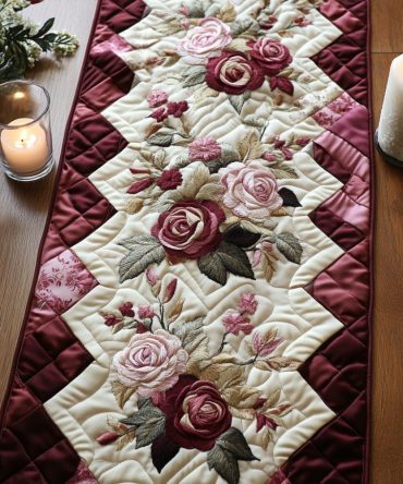 Elegant Touch Quilted Table Runner