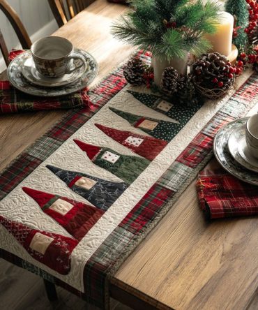 Elf Lane Quilted Table Runner