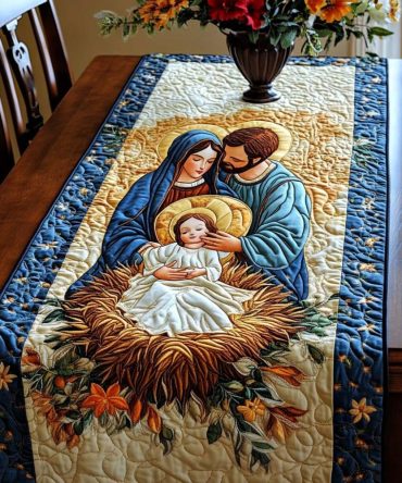 Embrace Of Love Quilted Table Runner