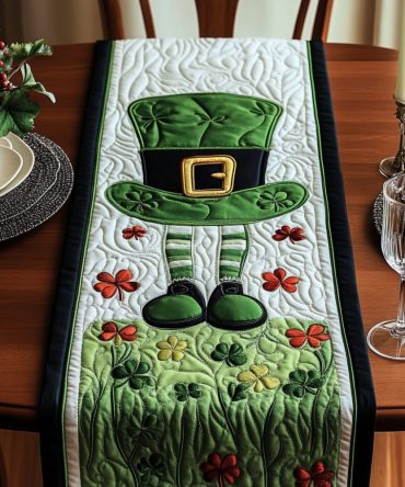 Emerald Joy Quilted Table Runner