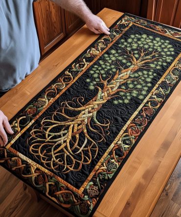 Enchanted Grove Quilted Table Runner