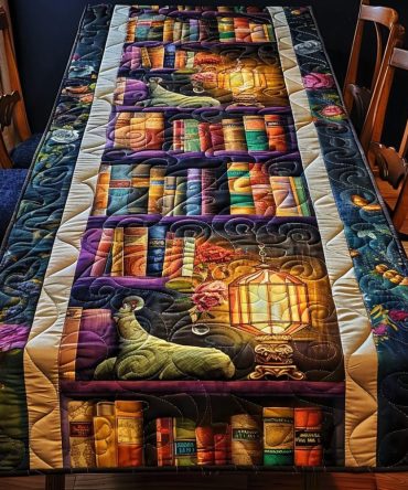 Enchanted Library Quilted Table Runner