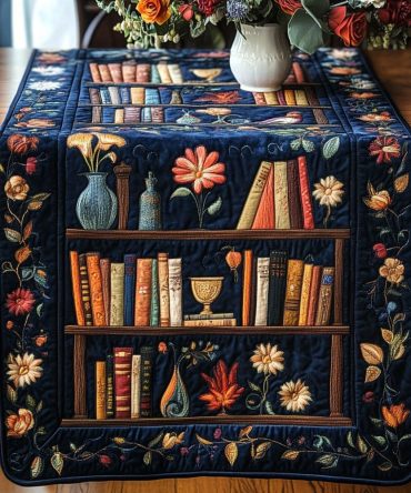 Enchanted Bookshelf Quilted Table Runner