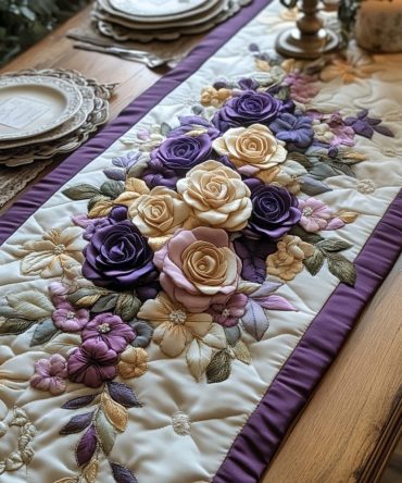 Enchanted Bouquet Quilted Table Runner