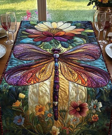 Enchanted Flight Quilted Table Runner
