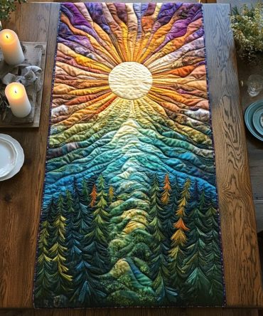 Enchanted Forest Quilted Table Runner