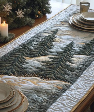 Enchanted Forest Quilted Table Runner