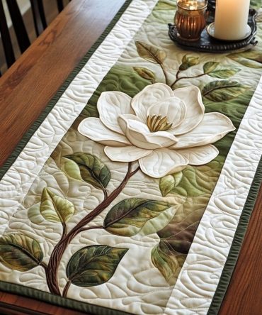 Enchanted Garden Quilted Table Runner
