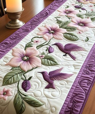 Enchanted Garden Quilted Table Runner