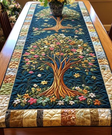 Enchanted Grove Quilted Table Runner