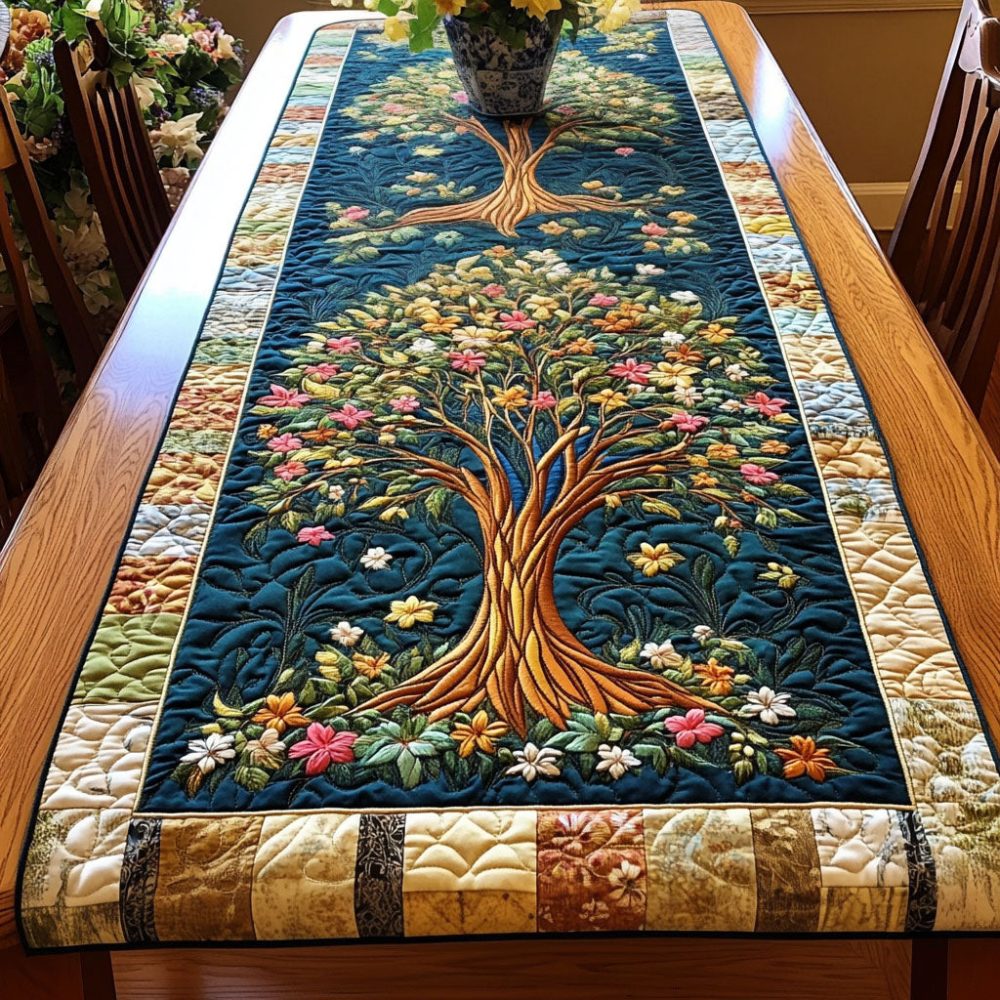 Enchanted Grove Quilted Table Runner