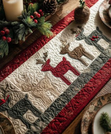 Enchanted Noel Quilted Table Runner