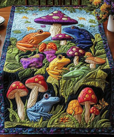 Enchanted Pond Escape Quilted Table Runner
