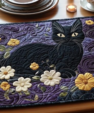 Enchanted Whisker Quilted Table Runner