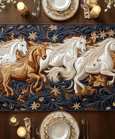 Equine Elegance Quilted Table Runner