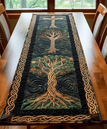Eternal Growth Quilted Table Runner