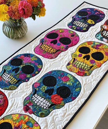 Eternal Bloom Quilted Table Runner