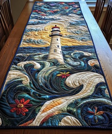 Eternal Flame Quilted Table Runner