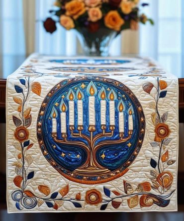 Eternal Flame Quilted Table Runner