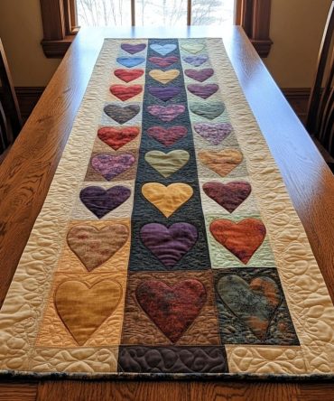 Eternal Love Quilted Table Runner