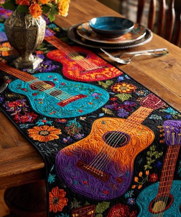 Eternal Melody Quilted Table Runner
