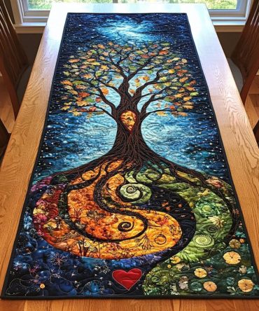 Eternal Roots Quilted Table Runner