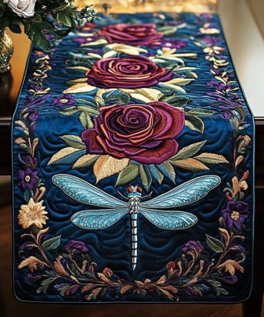 Eternal Roses Quilted Table Runner