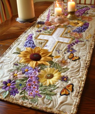 Eternal Spring Quilted Table Runner