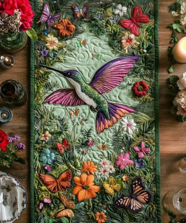 Eternal Spring Quilted Table Runner