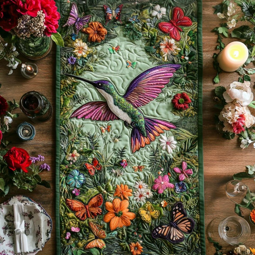 Eternal Spring Quilted Table Runner