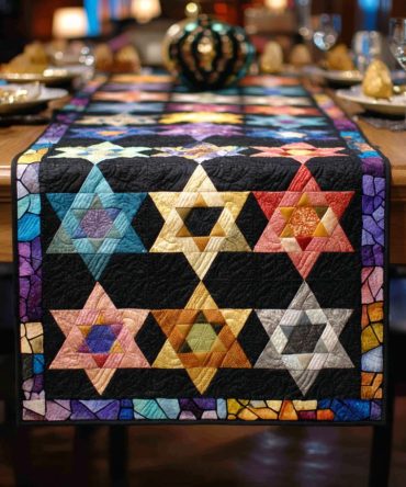 Eternal Star Quilted Table Runner