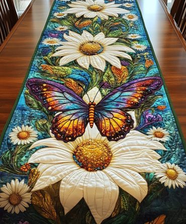 Ethereal Flight Quilted Table Runner