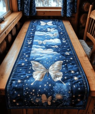 Ethereal Wings Quilted Table Runner