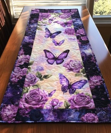Ethereal Wings Quilted Table Runner