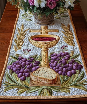 Eucharistic Grace Quilted Table Runner