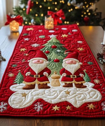 Evergreen Delight Quilted Table Runner