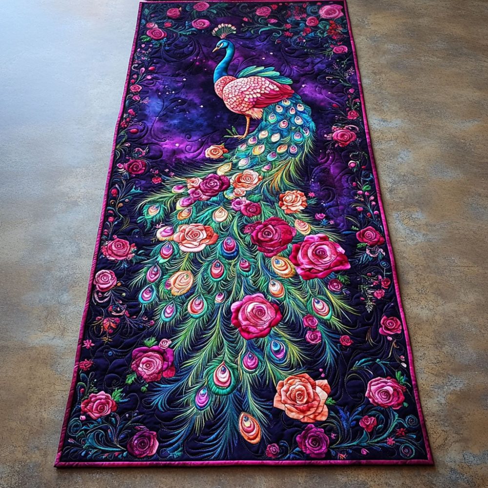 Exotic Charm Quilted Table Runner