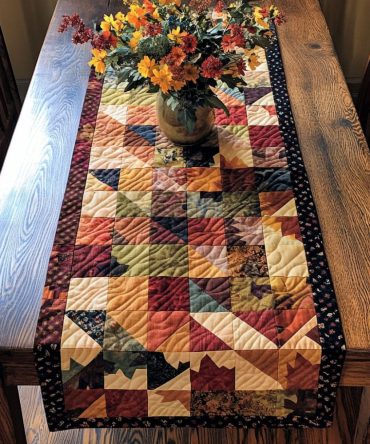 Fading Sunlight Quilted Table Runner