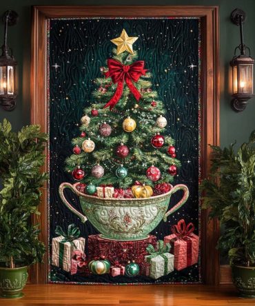 Fairy Lights Quilted Door Cover