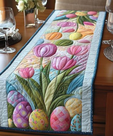 Faithful Flowers Quilted Table Runner