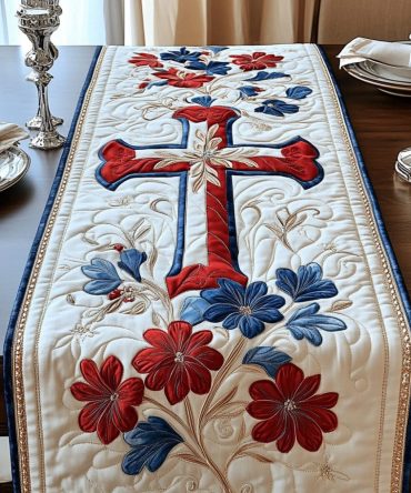 Faithful Glory Quilted Table Runner
