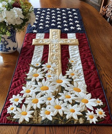 Faithful Glory Quilted Table Runner