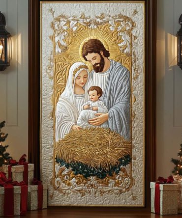 Faithful Journey Quilted Door Cover