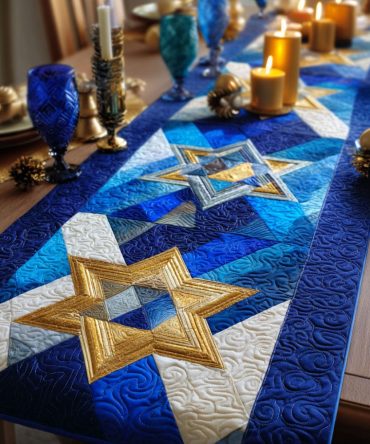 Faithful Star Quilted Table Runner