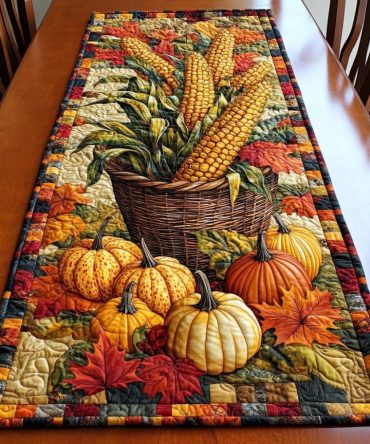 Fall Blessing Quilted Table Runner